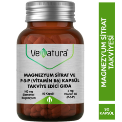 Venatura - Venatura Magnezyum Sitrat P 5 P Vitamin B6 90 Kapsül Venatura - Venatura Magnezyum Sitrat P 5 P Vitamin B6 90 Kapsül