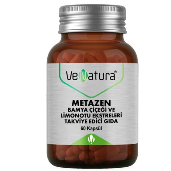 Venatura Metazen Bamya Çiçeği Limon Otu 60 Kapsül - 1