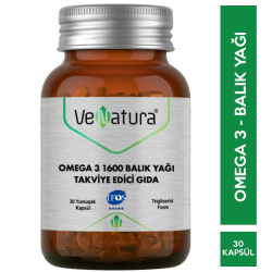 Venatura - Venatura Omega 3 Balık Yağı 1600 mg 30 Kapsül Venatura - Venatura Omega 3 Balık Yağı 1600 mg 30 Kapsül