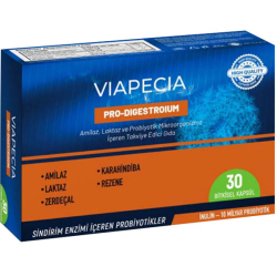 Hes İlaç - Viapecia Pro-Digestroium 30 Bitkisel Kapsül Hes İlaç - Viapecia Pro-Digestroium 30 Bitkisel Kapsül