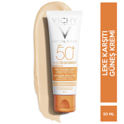 Vichy - Vichy Capital Soleil Anti Dark Spot Spf 50 50 ML Lekeli Ciltler için Güneş Kremi Vichy - Vichy Capital Soleil Anti Dark Spot Spf 50 50 ML Lekeli Ciltler için Güneş Kremi