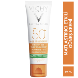 Vichy - Vichy Capital Soleil Spf 50 50 ML Matlaştırıcı Yüz Güneş Kremi Vichy - Vichy Capital Soleil Spf 50 50 ML Matlaştırıcı Yüz Güneş Kremi