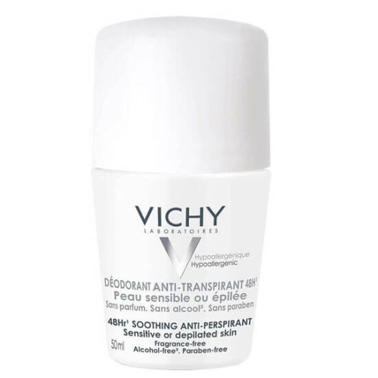 Vichy Deo Sensitive Roll On 50 ml hassas ve epilasyon sonrası ciltler için 48 saat etkili terleme ve koku karşıtı deodorant- 1