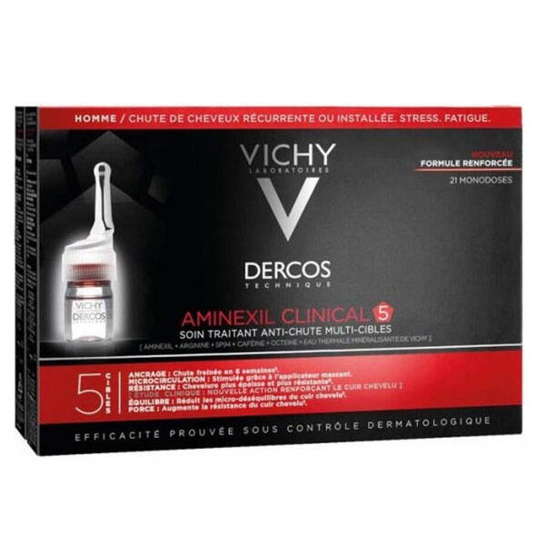 Vichy Dercos Aminexil Clinical 5 Men 21x6 ml Erkeklere Özel Dökülme Önleyici Serum
