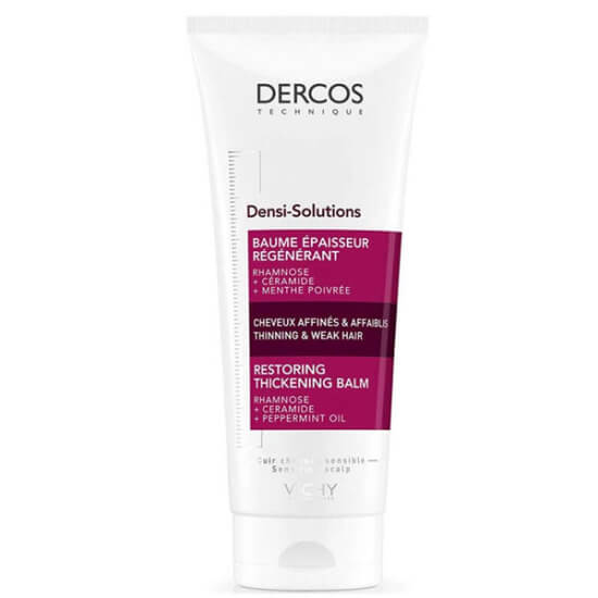 Vichy Dercos Densi Solution saç balmı 200 ml dolgunlaştırıcı saç kremi, ince zayıf saçlar için Rhamnose Seramid Vitamin E- 1