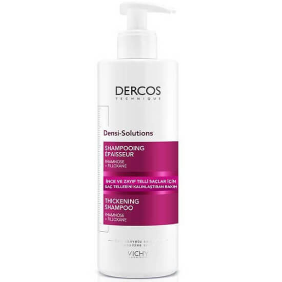 Vichy Dercos Densi Solution Şampuan 400 ml yoğunlaştırıcı, incelmiş zayıf saçlar için dolgunluk hacim ve canlılık- 1