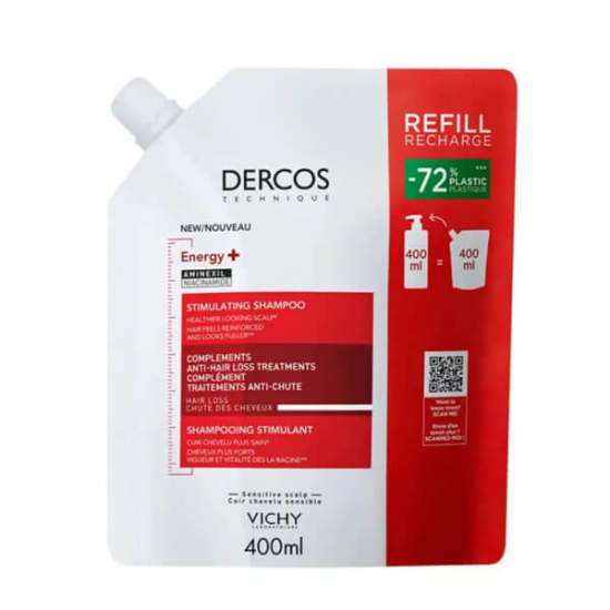  Vichy Dercos Energisant Saç Dökülmesine Karsi Sampuan Refill 400 ml - 1