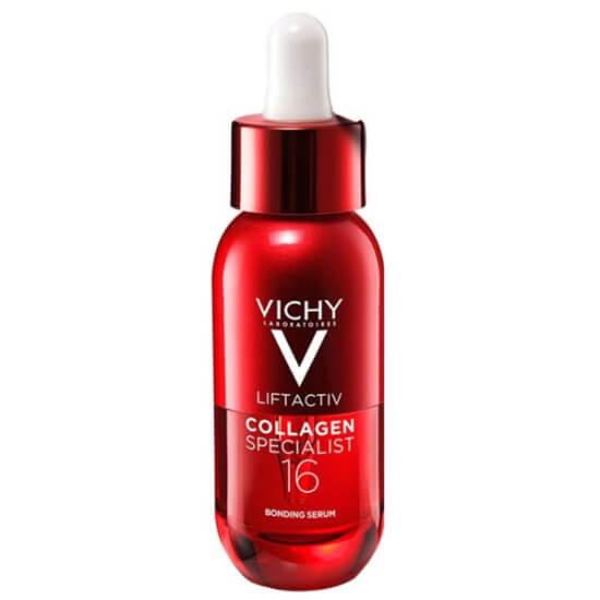 Vichy Liftactiv Collagen Specialist 16 Bonding Serum 30 ml ramnose peptit maitake ve HEPES içeren yüz serumu şişesi- 1