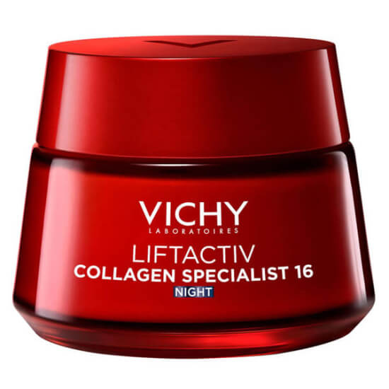 Vichy Liftactiv Collagen Specialist Night 50 ml sıkılaştırıcı gece kremi peptit ve C vitamini içeren yaşlanma karşıtı- 1