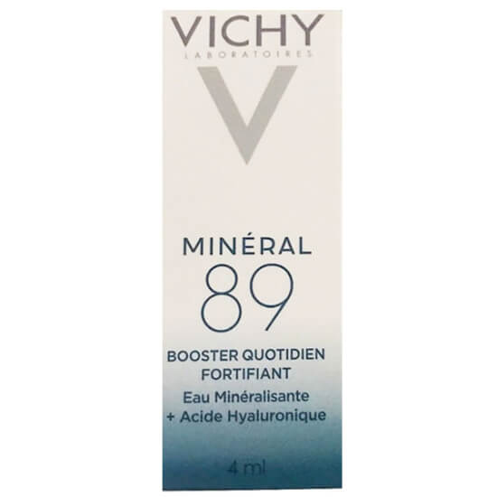 Vichy Mineral 89 Hydrating Skin Booster 4 ml mini şişe, hyaluronik asit ve Vichy termal su içeren nem serumu- 1