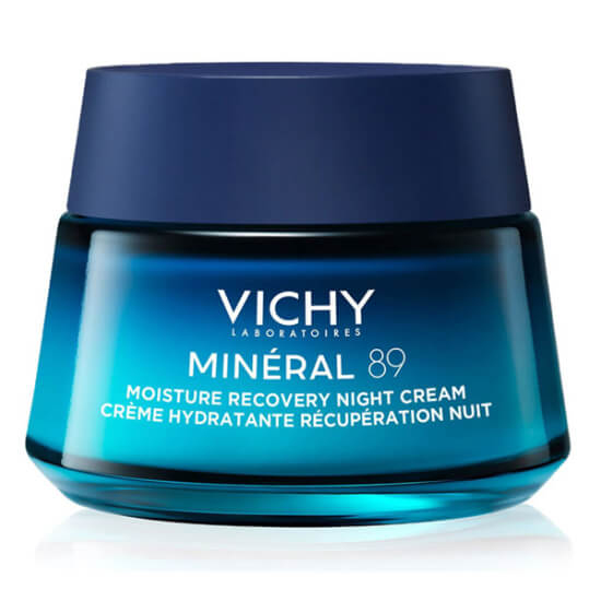 Vichy Mineral 89 Night Cream 50 ml gece kremi, hyaluronik asit ve Vichy volkanik su içeren nemlendirici bakım- 1