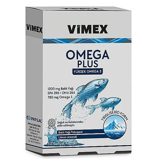  Vimex Omega Plus 30 Softgel - 1