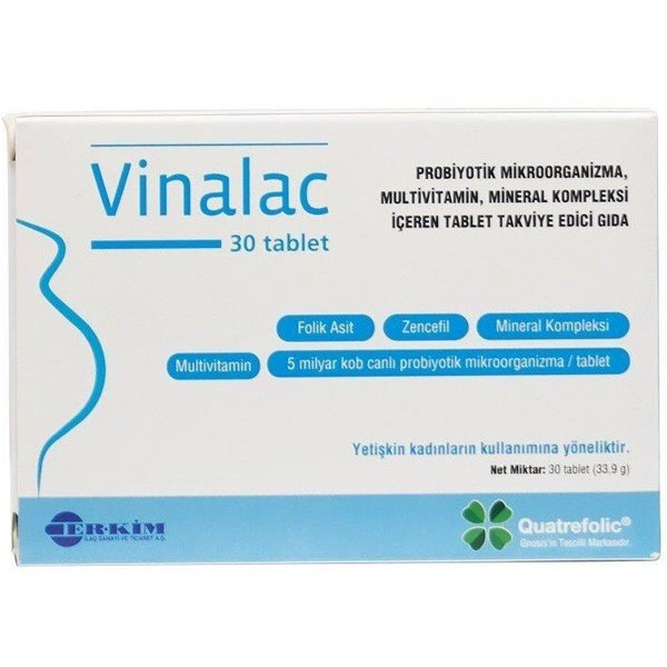 Vinalac 30 Tablet Probiyotik Takviyesi