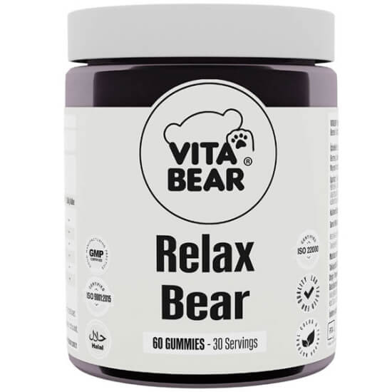 Vita Bear Relax Bear 60 adet gummy takviye orman meyvesi aromalı Sam-E 100 mg melisa 20 mg B6 5 mg- 1