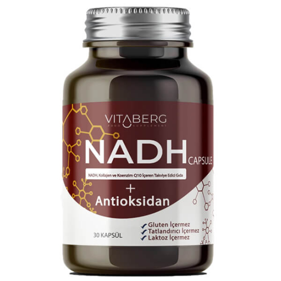  Vitaberg NADH Antioksidan 30 Kapsül - 1
