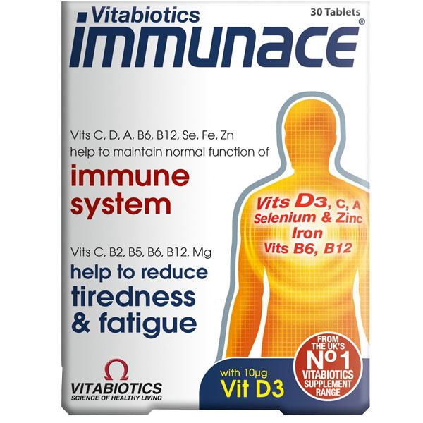 Vitabiotics Immunace 30 Tablet D3 Vitamini Takviyesi