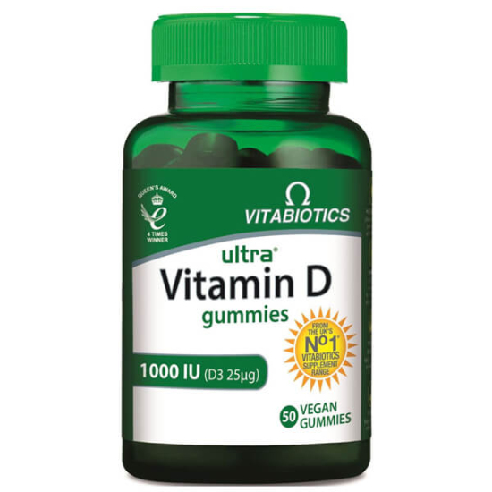  Vitabiotics Ultra Vitamin D Gummies 1000IU 50 Vegan Gummies - 1