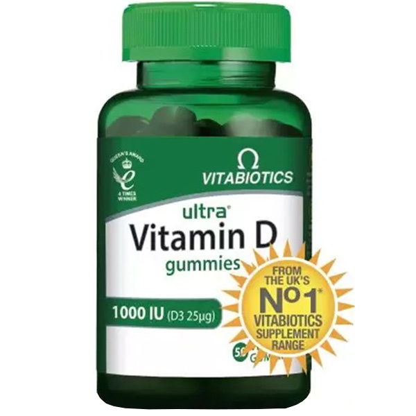Vitabiotics Ultra Vitamin D Gummies 50 Kapsül D Vitamini İçeren Gıda
