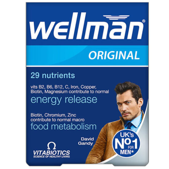 Vitabiotics Wellman 30 tablet multivitamin erkeklere özel, L-karnitin 30 mg, çinko 15 mg, B,C,D vitaminli- 1