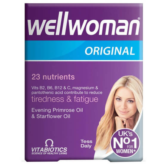 Vitabiotics Wellwoman 60 Tablet kadın multivitamin takviyesi, demir B12 C D2 E folik asit çinko selenyum içerir- 1
