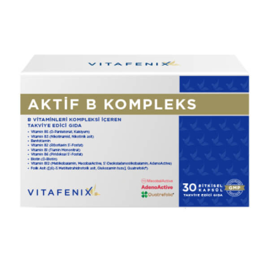  Vitafenix Aktif B Kompleks 30 Bitkisel Kapsül - 1