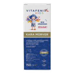 Vitafenix Kara Mürver Ekstresi C Vitamini ve Çinko 150 ml - Vitafenix