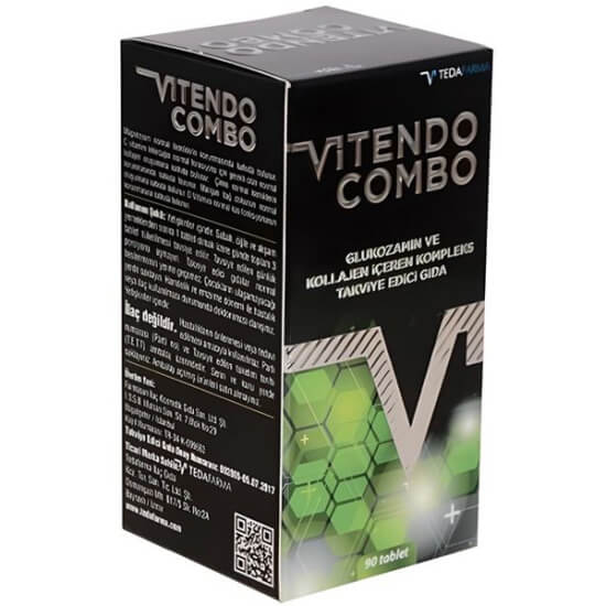 Vitendo Combo 90 tablet glukozamin 1200 mg tip 2 kolajen kondroitin MSM C vitamini magnezyum hyaluronik asit- 1