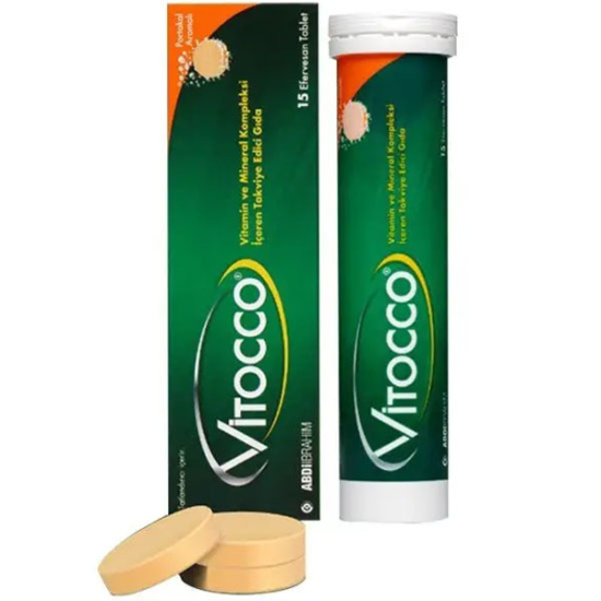 Vitocco Vitamin ve Mineral Kompleksi İçeren Takviye Edici Gıda 15 Efervesan Tablet - 1
