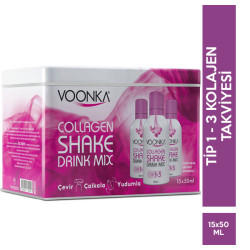 Voonka - Voonka Beauty Collagen Shake Drink Mix 15x50 ML Portakal Şeftali Aromalı Voonka - Voonka Beauty Collagen Shake Drink Mix 15x50 ML Portakal Şeftali Aromalı