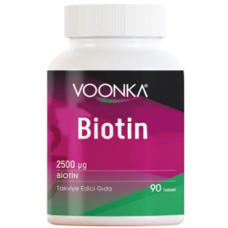 Voonka Biotin 2500 mcg 90 Tablet - Voonka