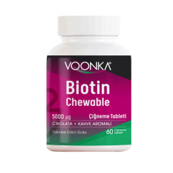 Voonka Biotin 5000 Mcg 60 Çiğneme Tableti - Voonka
