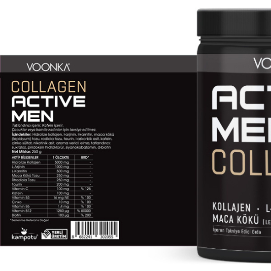 Voonka Collagen Active Men 250 gr Kolajen Takviyesi - 2