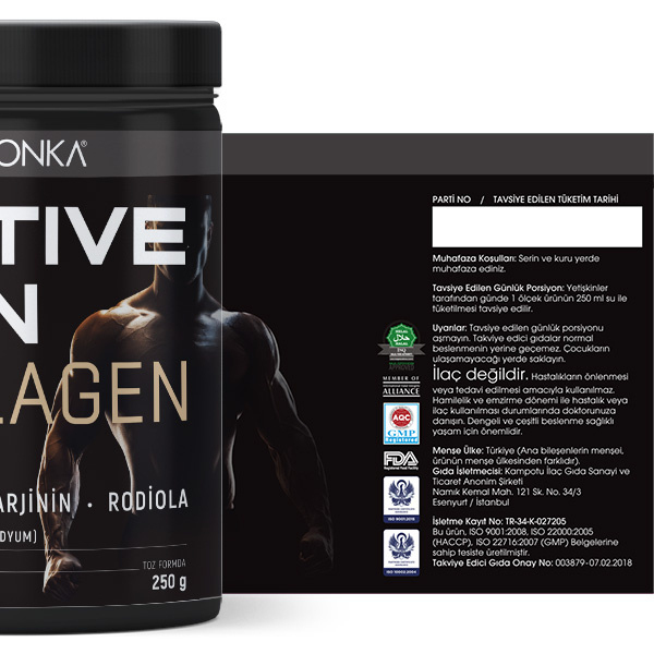 Voonka Collagen Active Men 250 gr Kolajen Takviyesi