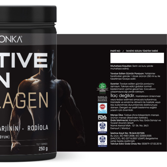 Voonka Collagen Active Men 250 gr Kolajen Takviyesi - 4