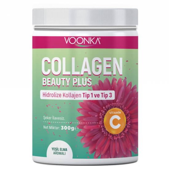  Voonka Collagen Beauty Plus Yeşil Elma Aromalı 300 gr - 1