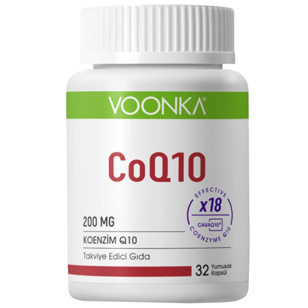 Voonka Koenzim Q10 200 mg 32 Kapsül