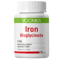 Voonka - Voonka Iron Bisglycinate Demir 92 Kapsül Demir İçeren Gıda Takviyesi Voonka - Voonka Iron Bisglycinate Demir 92 Kapsül Demir İçeren Gıda Takviyesi