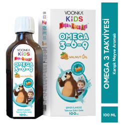 Voonka - Voonka Maşa ile Koca Ayı Omega 3-6-9 Walnut Oil 100 ML Balık Yağı Takviyesi Voonka - Voonka Maşa ile Koca Ayı Omega 3-6-9 Walnut Oil 100 ML Balık Yağı Takviyesi
