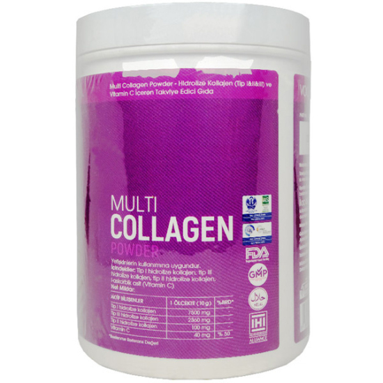 Voonka Multi Collagen Powder 450 GR C Vitamini İçeren Kolajen Takviyesi - 3