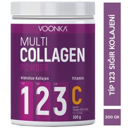 Voonka - Voonka Multi Collagen Powder 300 GR C Vitamini İçeren Kolajen Takviyesi Voonka - Voonka Multi Collagen Powder 300 GR C Vitamini İçeren Kolajen Takviyesi