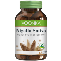 Voonka - Voonka Nigella Sativa 1000 Mg 62 Çörek Otu Yağı Kapsülü Voonka - Voonka Nigella Sativa 1000 Mg 62 Çörek Otu Yağı Kapsülü