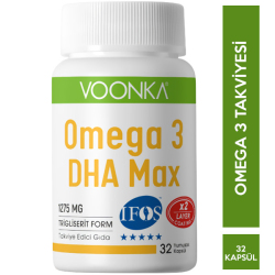 Voonka - Voonka Omega 3 DHA Max Takviye Edici Gıda 32 Yumuşak Kapsül Voonka - Voonka Omega 3 DHA Max Takviye Edici Gıda 32 Yumuşak Kapsül