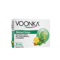 Voonka Pastil Okaliptüs Mentol Bal Bitkisel Drops 12 li - Voonka