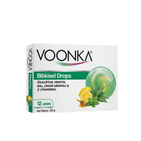Voonka Pastil Okaliptüs Mentol Bal Bitkisel Drops 12 li
