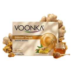 Voonka Pastil Zencefil Bitkisel Drops 12 li - Voonka
