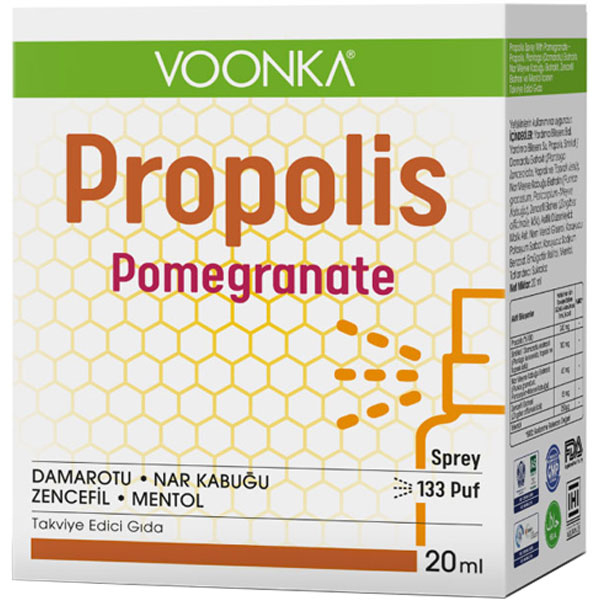 Voonka Propolis Pomegranate Sprey 20 ML