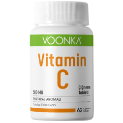 Voonka Vitamin C Çiğneme 62 Tablet - Thumbnail