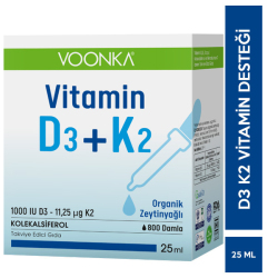 Voonka - Voonka Vitamin D3K2 Damla 25 ML D3 K2 Vitamini Voonka - Voonka Vitamin D3K2 Damla 25 ML D3 K2 Vitamini