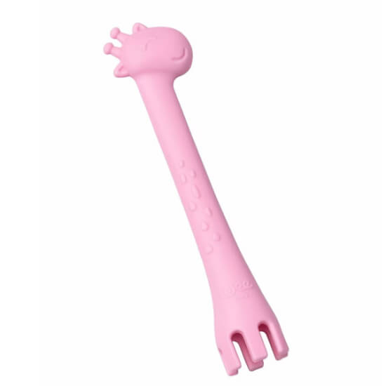 Wee Baby 924 Prime çok amaçlı bebek kaşığı pembe ergonomik saplı pratik beslenme kaşığı- 1