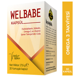 Doğaderma - Welbabe 30 Kapsül Omega 3 Takviyesi Doğaderma - Welbabe 30 Kapsül Omega 3 Takviyesi